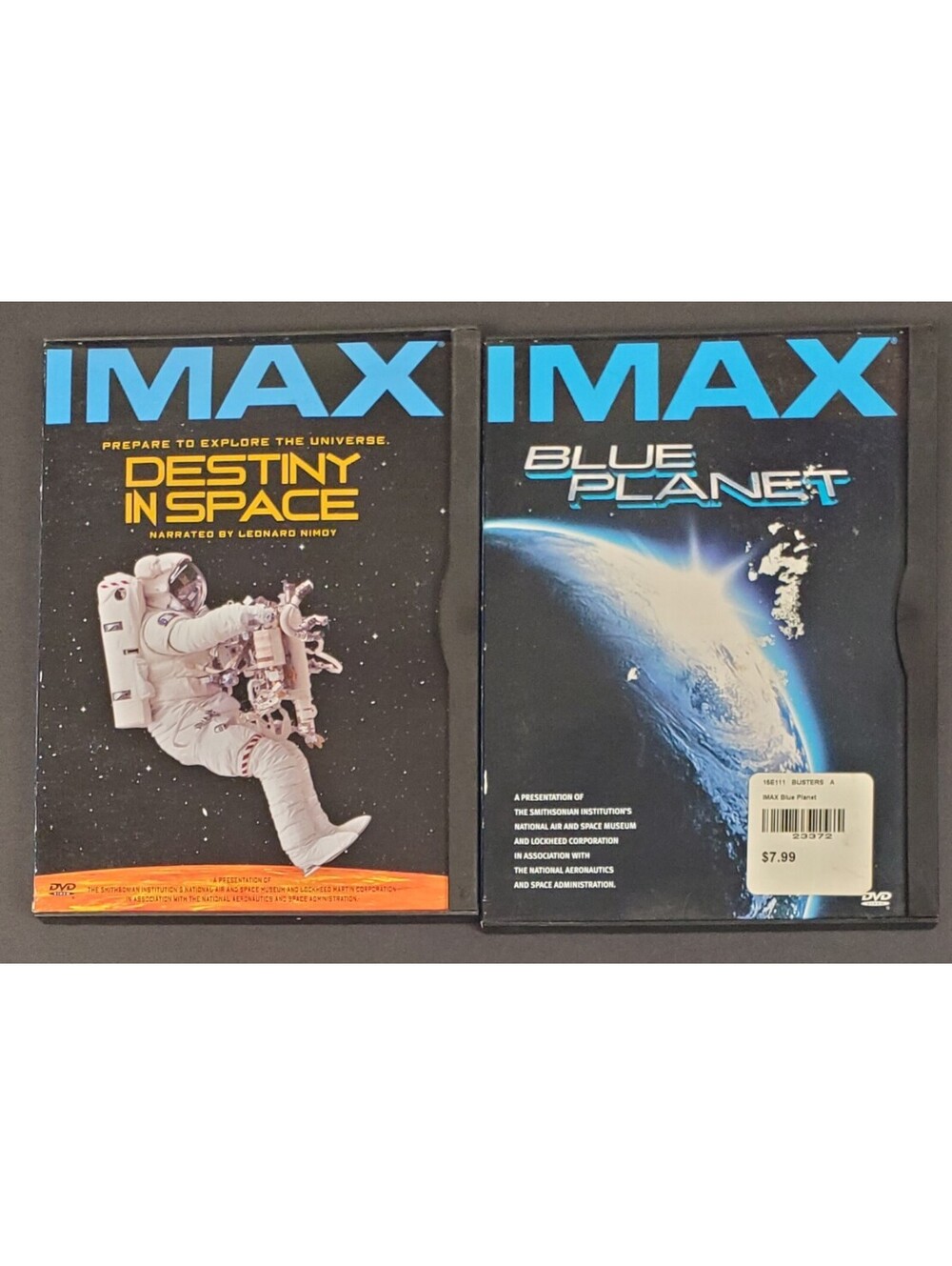 IMAX Destiny in Space and Blue Planet DVD Set VG